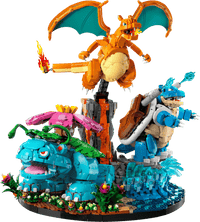 Venusaur, Charizard and Blastoise